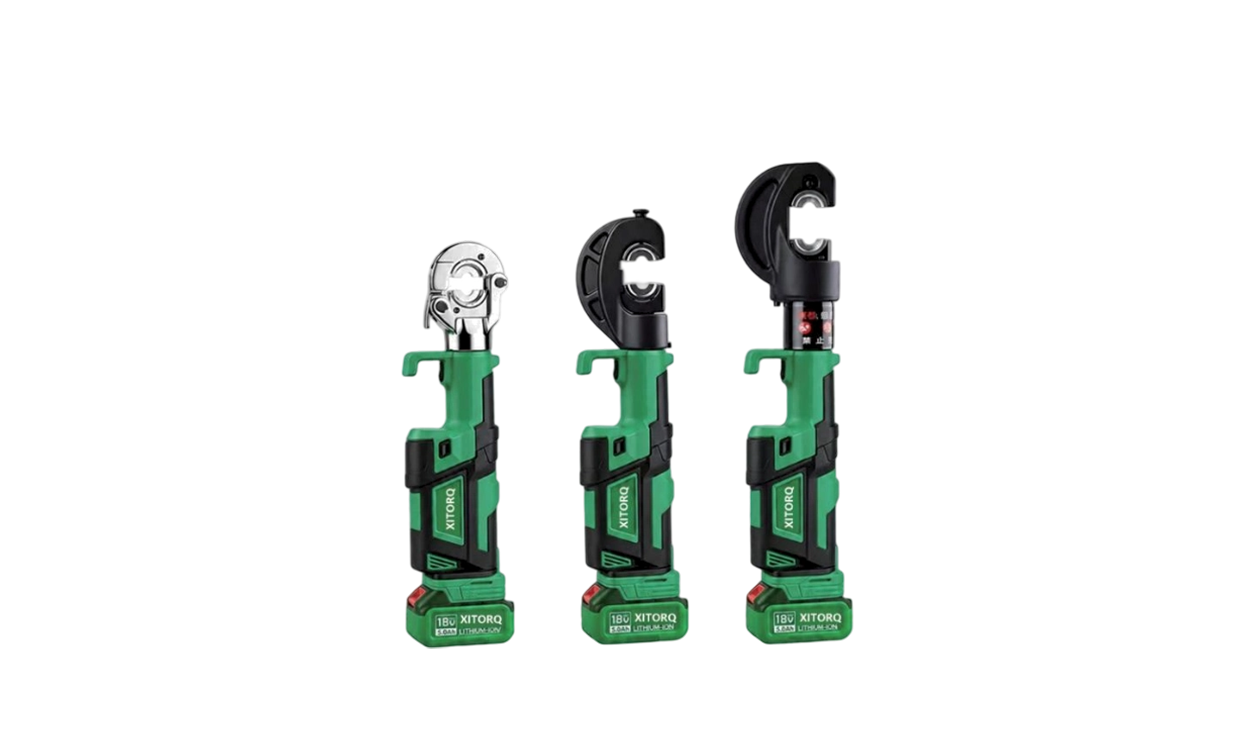 เครื่องมือย้ำสายไฮดรอลิกลิเธียมไอออน 18V — แรง 60-120kN สำหรับขั้วต่อสายเคเบิล Cu/Al ขนาด 10-400 มม.²