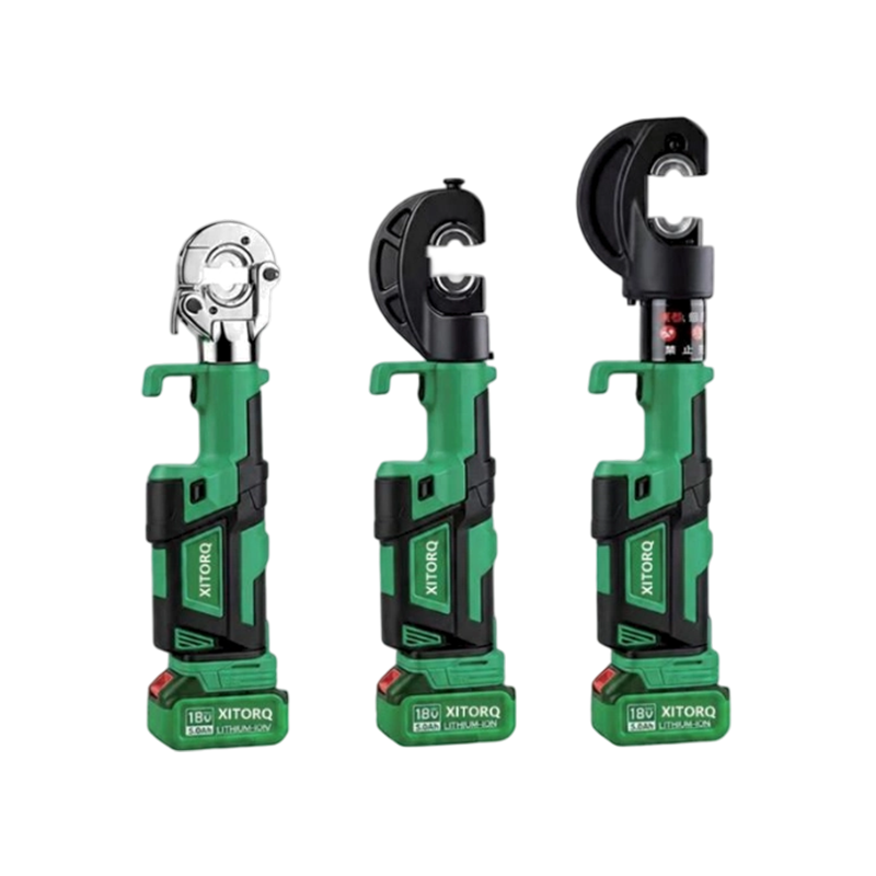 เครื่องมือย้ำสายไฮดรอลิกลิเธียมไอออน 18V — แรง 60-120kN สำหรับขั้วต่อสายเคเบิล Cu/Al ขนาด 10-400 มม.² เครื่องมือย้ำสายไฮดรอลิกลิเธียมไอออน 18V — แรง 60-120kN สำหรับขั้วต่อสายเคเบิล Cu/Al ขนาด 10-400 มม.²